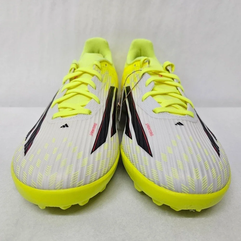 Adidas F50 League TF Turf Soccer Cleats‎ JR8978 Solar Yellow Black Men Size 8.5
